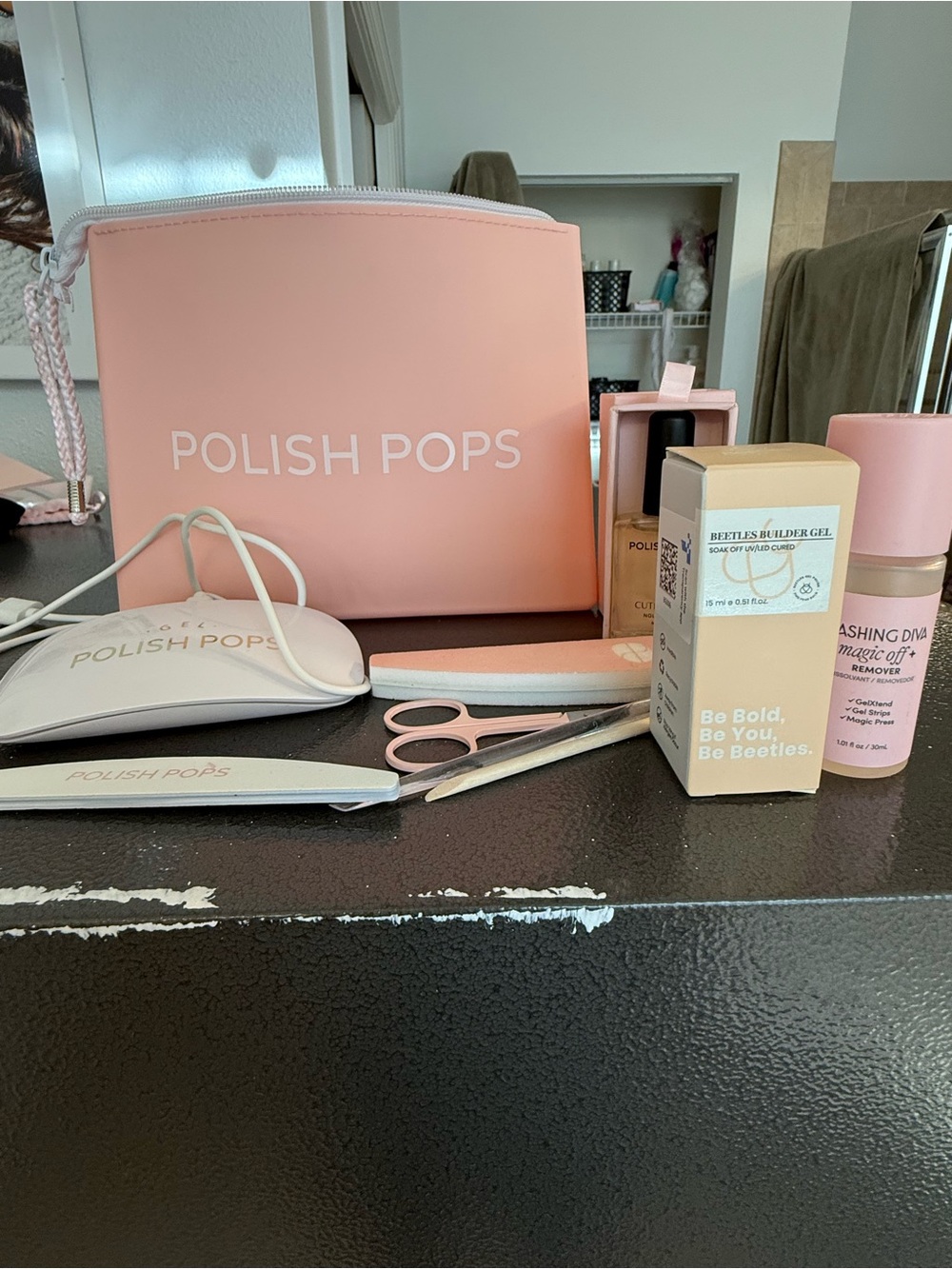 Pink Nail Care Kit